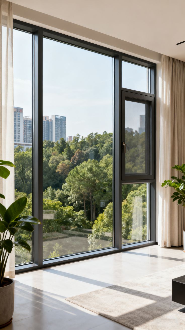 Panoramic Forest View Fixed & Tilt-Turn System