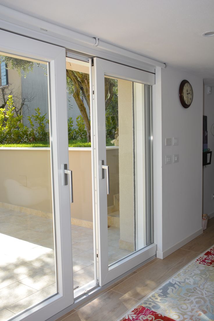 White UPVC Interior & Balcony Sliding Glass Door